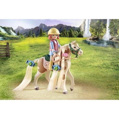 PLAYMOBIL 71639 Ellie with horse, Horses of Waterfall, 33 pieces, Ages 4 and up