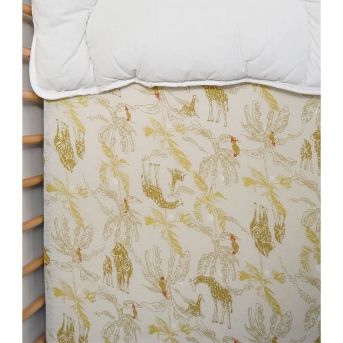 Jersey fitted sheet - DOMIVA - Honey Moon - 70 x 140 cm - Stretch cotton - oeKO-TEX