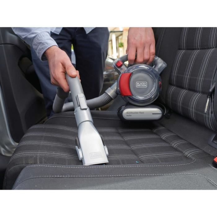 Black+Decker - PD1200AV -XJ - Dustbuster Flexi Auto 12V - Hand vacuum cleaner - Car connection - Cyclonic action