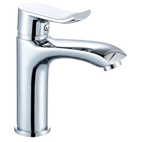 Washbasin mixer - EDOUARD ROUSSEAU - Rangoon - Flow reducing aerator - Ceramic cartridge Ø 35 mm - Chrome