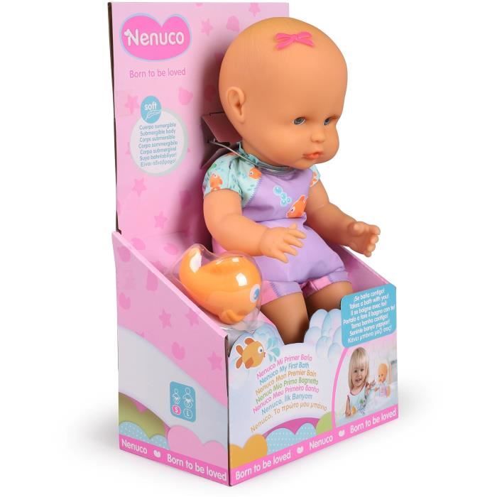 Baby doll and her fish - GPTOYS - NENUCO - My first bath - NFN88 - 35 cm - From 10 months