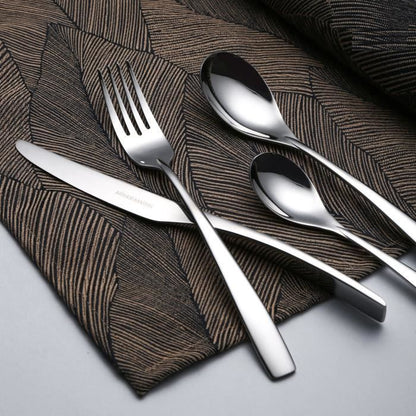 Cutlery set - ARTHUR MARTIN - AM3630 - 24 pieces - Stainless steel - Satin finish