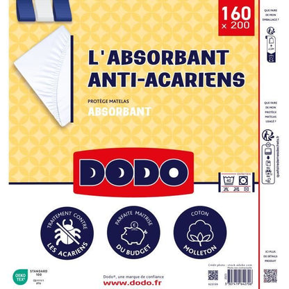 Dodo - Mattress protector - The absorbent - Anti -mite - 160x200 cm - White
