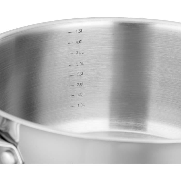 AM3549 Arthur Martin Stockpot 24 cm with lid  Stainless Steel  All heat sources including induction
