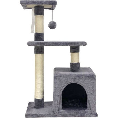 Poppy Cat Tree - 50x30x80cm - Gray