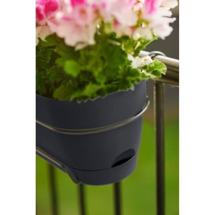 ELHO Vibia Campana Allin1 Rectangular Balcony - Ø 70 - Plastic - 11 l - Anthracite