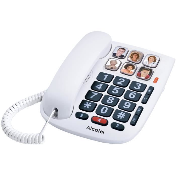Alcatel TMax 10 White Senior Corded Telephone