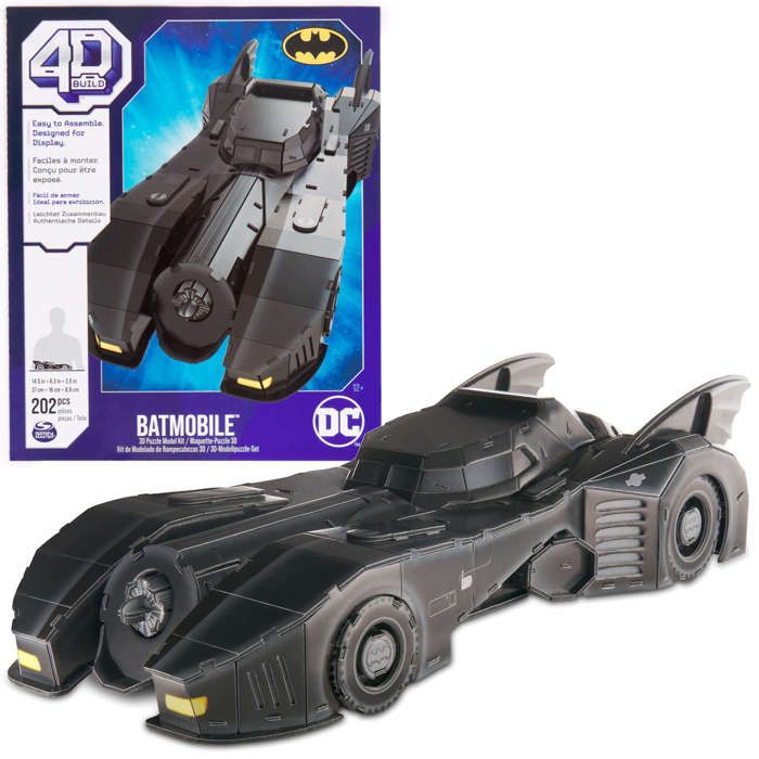 Puzzle 4D Build Batman Batmobile 3D model of car to assemble
