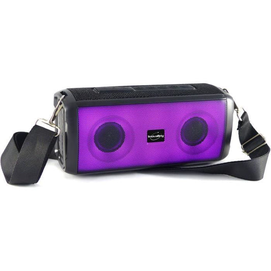 Bluetooth light speaker - INOVALLEY - HP345-B - 10W - LEDs - Bluetooth V5.3 - Microphone - TWS - FM - USB 2.0 - micro SD - AUX-IN
