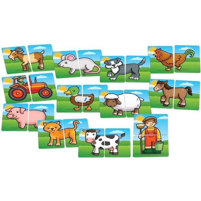 ORCHARD Farmyard Pairs Game - For children aged 18 months and over - Board game - Mixed - Memory