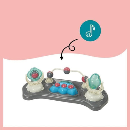 BABYMOOV Baby Walker-Pusher - Scalable - Compact folding - Musical, Zinc