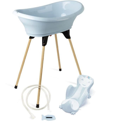 Thermobaby Vasco Thermobaby 5 in 1 blue flower bathtub - Made in France