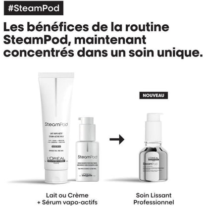 Professional Smoothing Treatment for Steampod L'Oréal Professionnel - Thermo-protective treatment enriched with Alpha-silane -50ml