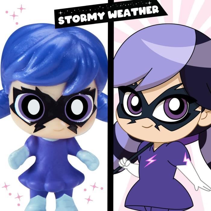 BANDAI - Miraculous Ladybug - Mini Chibi Universe Theme Park - Mini Marinette and Climatika figures included - P50553