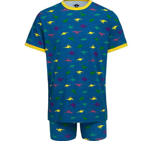 Dinosaur Dino-Mite! Men's Shirt & Boxer Briefs Sleep Set | X-Large