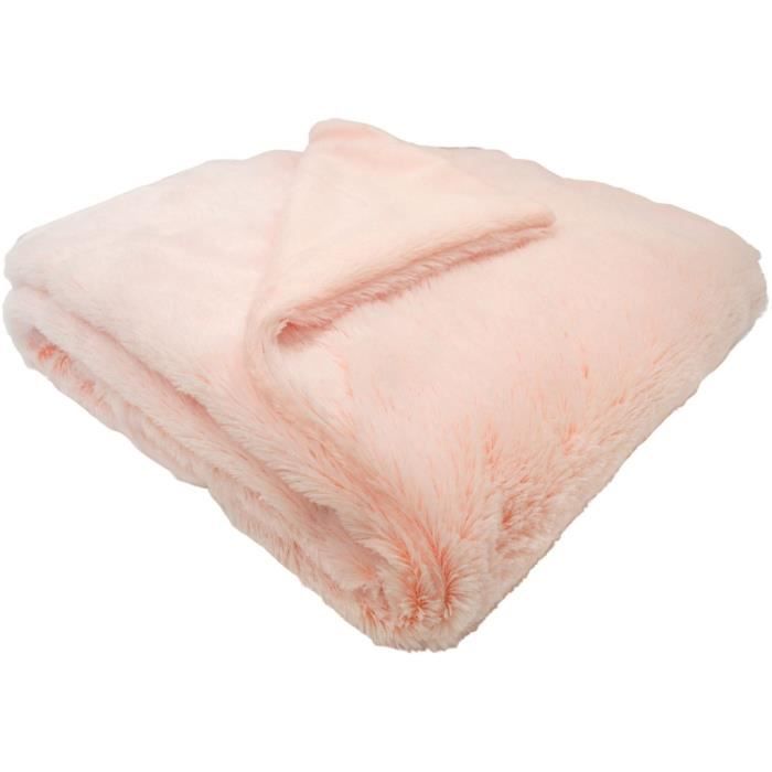 DOMIVA Snow blanket with micro-soft lining - 75 x 100 cm - Strawberry milk