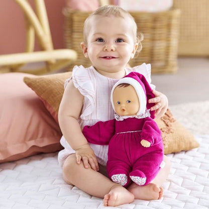 Doudou - COROLLE - Babipouce Rose Grenadine - 28 cm - vanilla scent - from birth