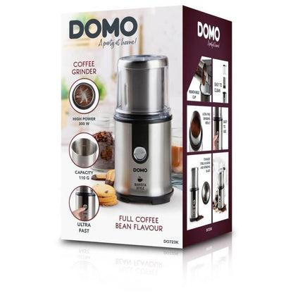 Electric coffee grinder - DOMO - DO723K - 300 W - Capacity: 110 g - Grinding mechanism with burrs