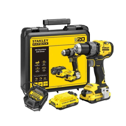 Drill driver - STANLEY FATMAX - SFMCD725D2K-QW - 80 Nm - 18V - 15 torque settings