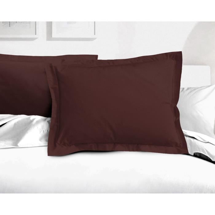 Set of 2 pillowcases - LOVELY HOME - LH71587 - 50 x 70 cm - Brown