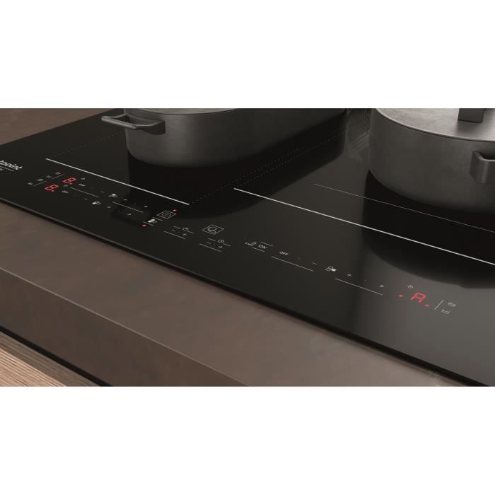 HOTPOINT HB2760BNE - Induction hob - 3 zones - 7200W total - L 59 cmX D 51 cm - Black
