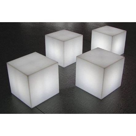 White luminous cube 40 cm E27 bulb