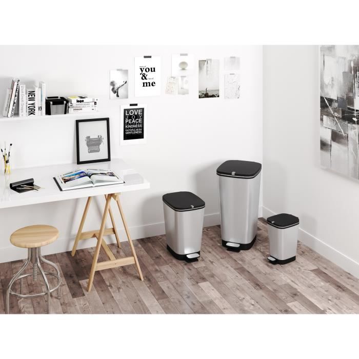KIS Pedal Kitchen Waste Bin 50L CHIC Inox