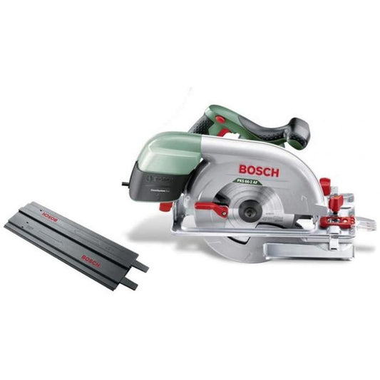 Bosch PKS 66-2AF 1600W 66 mm circular saw, precise cutting, CleanSystem housing for dust absorption, ergonomic handle.