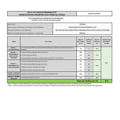 ARTHUR MARTIN -AM0202AC - Cordless stick vacuum cleaner - 150 W - 40 min - Includes 2 removable batteries - 0.7 L - Blue