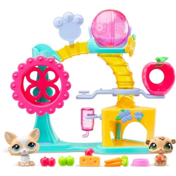 BANDAI - Littlest Pet Shop - Fun Factory Box - Playset with 2 animals, decor and accessories - BF00519