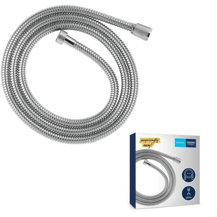 Shower hose - GROHE - VitalioFlex Metal - 2 m - Chrome - Kink-resistant