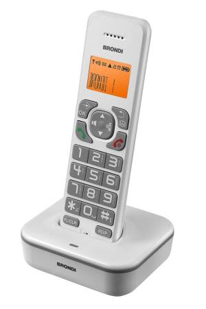 Telefono Cordless Brondi Bravo Star Bianco/Grigio