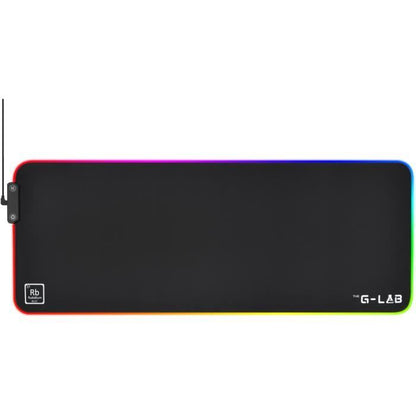 Mouse Pad - XXL - The G-Lab - PAD RUBIDIUM - RGB USB - 800x300x3mm - Black