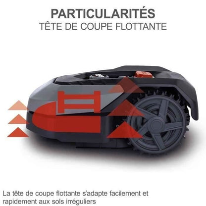 Scheppach RoboCut XXL900 Connected Robot Lawn Mower 900m2 with Charging Station | Up to 900 m² | Rain Sensor | WiFi & BT