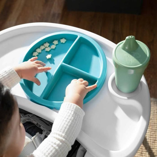 BABY EINSTEIN NEPTUNE High chair for babies from 6 months to 3 years old, including: water mat, safety plate, tray and storage pocket