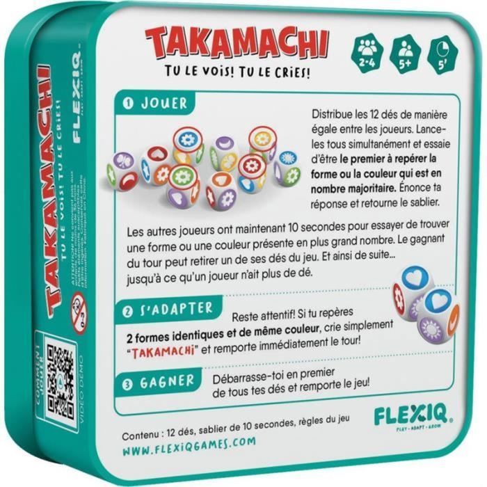 Asmodee - Takamachi - Dice game - Observation and speed - Less than 30 min - Ages 5 and up