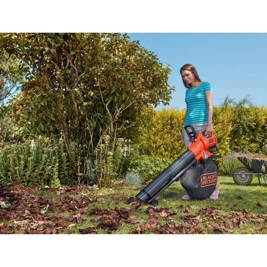 BLACK+DECKER 36V vacuum-blower-shredder - With battery and charger - 45L bag