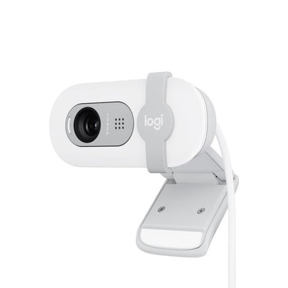 Webcam - Full HD 1080p - LOGITECH - Brio 100 - Integrated microphone - Off-white - (960-001617)