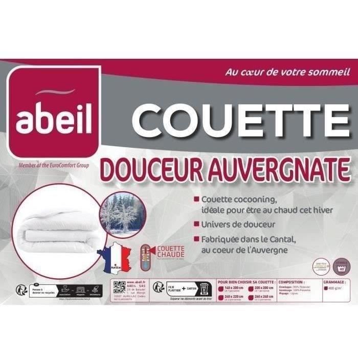 Warm duvet 400gr/m² Douceur Auvergnate - 220 x 240 cm - 2 people - ABEIL