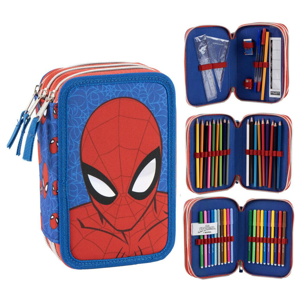 Marvel Spiderman triple pencil case