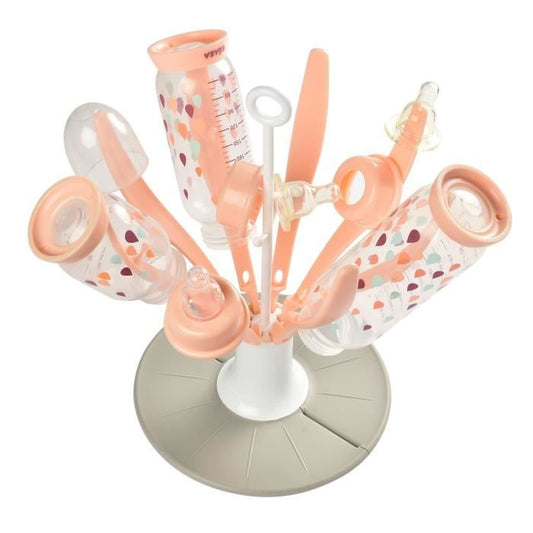 BEABA Drip baby bottles collapsible flower pink
