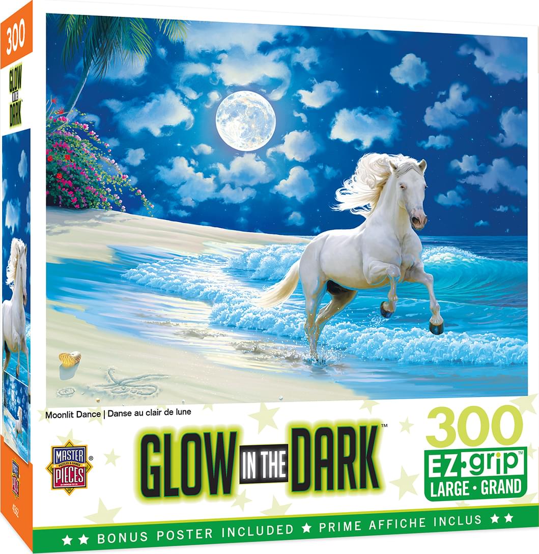 Moonlit Dance 300 Piece Large EZ Grip Glow In The Dark Jigsaw Puzzle