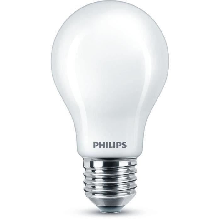 Standard LED Philips Non -Dimmable LED - Decoli Glass - E27 - 60W - Hot white
