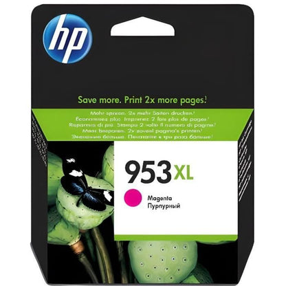 HP 953XL Genuine Magenta Large Capacity Ink Cartridge for HP OfficeJet Pro 8710/8715/8720 (F6U17AE)