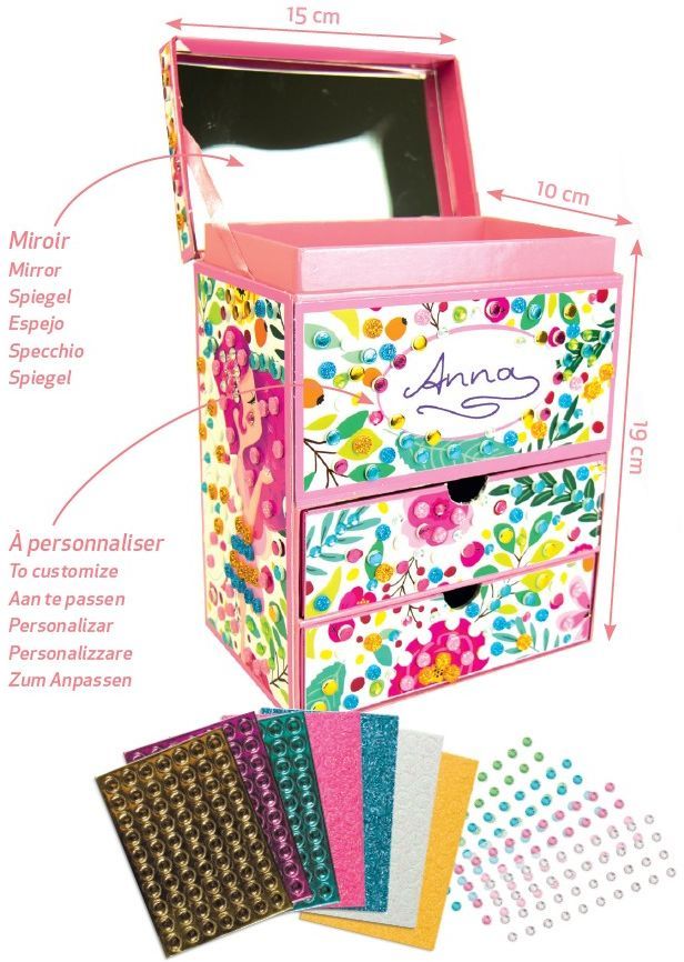 SYCOMORE - Dimensions 15.5 x 19.5 jewelry box Dimensions