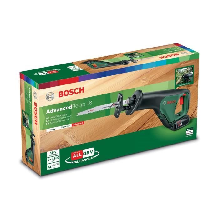 Recipro Bosch saw - Advancedécipt18 set 1 2,5ah battery