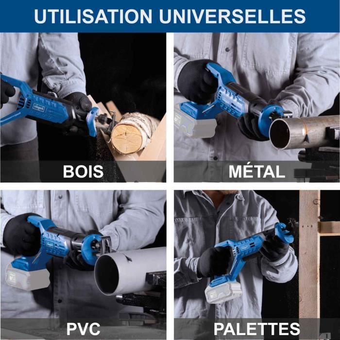 Saber saw - SCHEPPACH - 20V IXES - Blade 150 mm - without battery or charger - C-RS100-X