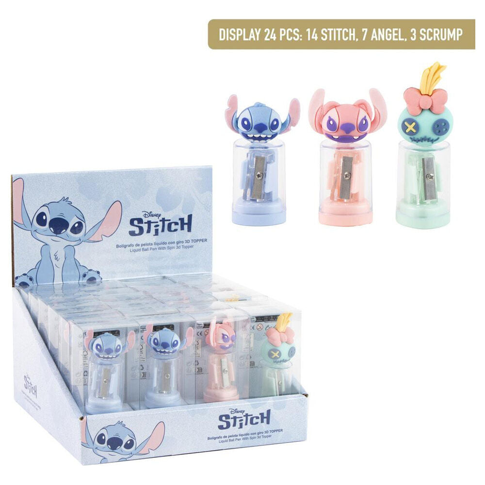 Disney Stitch assorted pencil sharpener with container