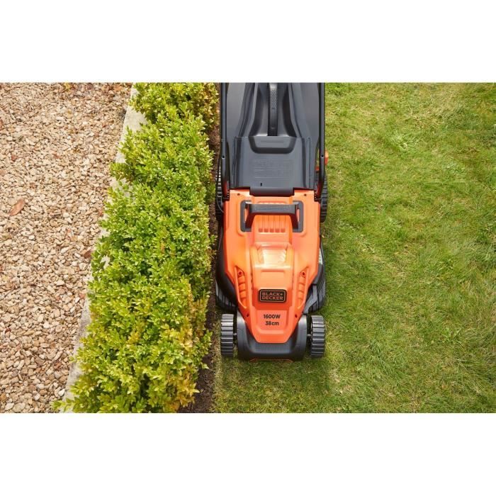 BLACK & DECKER Lawnmower 38cm 1600W - Handle Bike BEMW471BH