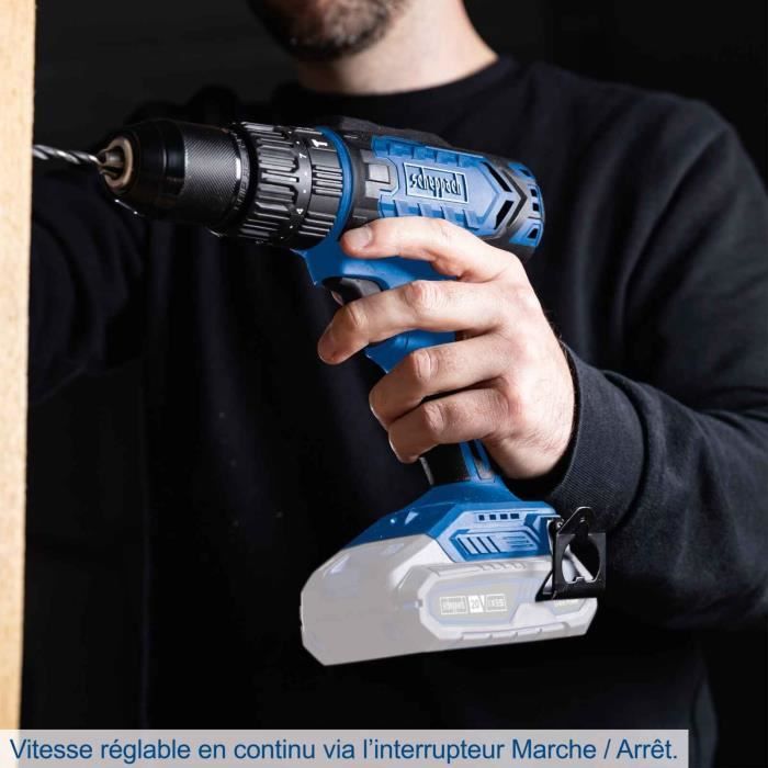 Impact drill - SCHEPPACH - 20V IXES - Torque 45 Nm - 13mm chuck - without battery or charger - C-CD45-X